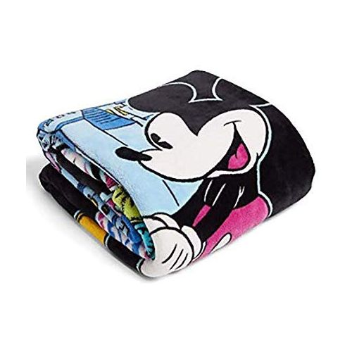  Mickey and Minnie Mouse Paisley Celebration Throw Blanket by Vera Bradley
