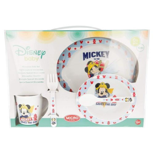  Mickey Mouse - Set Mikrowelle Baby 5 teilig to The Rescue, Mehrfarbig (Stor ST-44079)