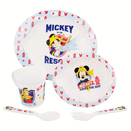  Mickey Mouse - Set Mikrowelle Baby 5 teilig to The Rescue, Mehrfarbig (Stor ST-44079)