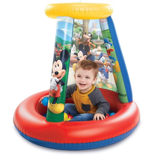  [아마존베스트]Mickey Mouse 94782 Ball Pit, 1 Inflatable + 15 Soft-Flex Balls