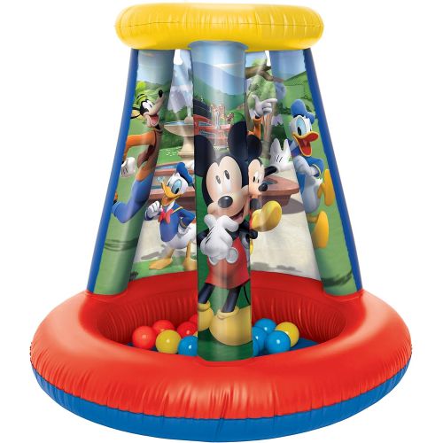  [아마존베스트]Mickey Mouse 94782 Ball Pit, 1 Inflatable + 15 Soft-Flex Balls