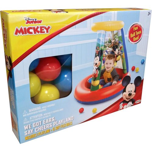  [아마존베스트]Mickey Mouse 94782 Ball Pit, 1 Inflatable + 15 Soft-Flex Balls