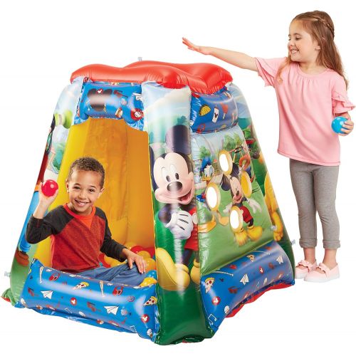  [아마존베스트]Mickey Mouse 94785 Ball Pit, 1 Inflatable + 20 Soft-Flex Balls