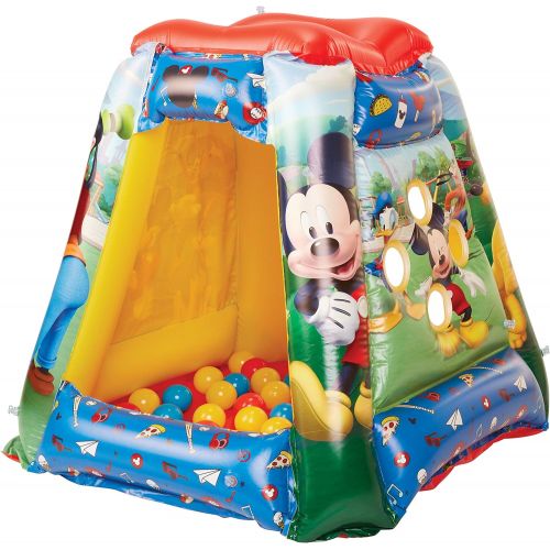  [아마존베스트]Mickey Mouse 94785 Ball Pit, 1 Inflatable + 20 Soft-Flex Balls