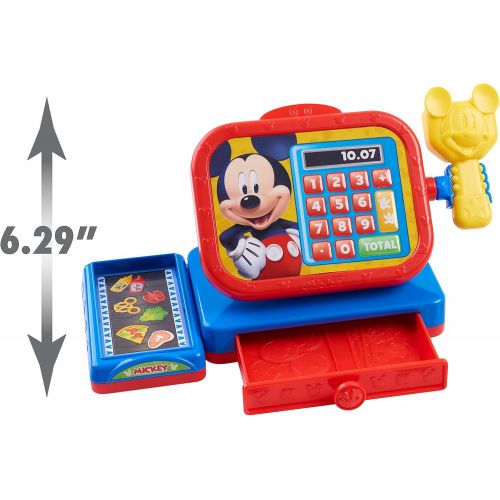  Disney Junior Mickey Mouse Funhouse Cash Register with Realistic Sounds, Pretend Play Money and Scanner, by Just Play