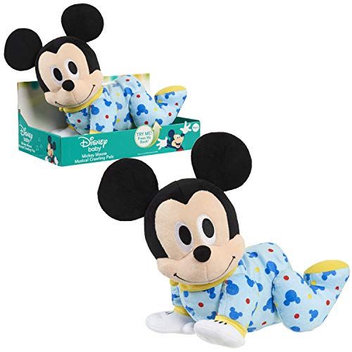  Mickey Mouse Disney Baby Musical Crawling Pals Plush, Mickey, by Just Play