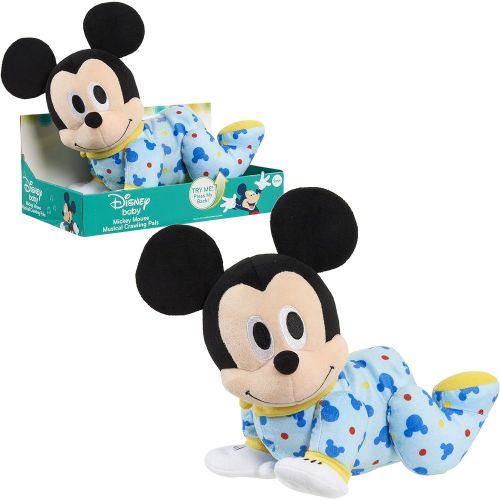  Mickey Mouse Disney Baby Musical Crawling Pals Plush, Mickey, by Just Play