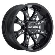 Mickey Thompson M/T Metal Series MM-164B Piano Black Wheel with Milled Accents (18x9/8x170mm) 0 millimeters offset