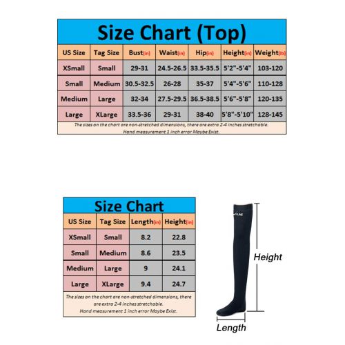  Micosuza Womens Shorty Wetsuit One Piece Long Sleeve Front Zip 2mm Neoprene, Water Fin Socks Thermal Wetsuit Stockings for Surfing Snorkeling Diving