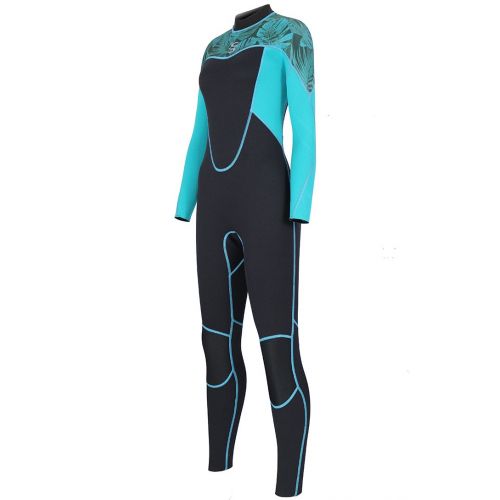  Micosuza Women Full Body Wetsuits with Premium 2mm Neoprene Long Sleeve Long Leg Back Zip for Diving Snorkeling Surfing Swimming