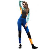 Micosuza Womens Full Wetsuits Premium 1.5mm Neoprene Long Sleeve Long Leg Back Zip for Diving Snorkeling Swimming