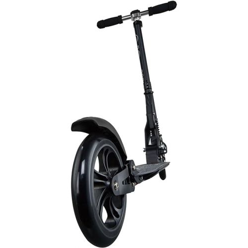  Micro Kickboard - Suspension Scooter - Two Wheeled, Fold-to-Carry Swiss-Designed Micro Scooter for Teens & Adults with Large Wheels and Patented Suspension for Ages 13+ (Black)