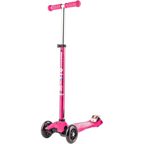  Micro Kickboard - Maxi Deluxe 3-Wheeled, Lean-to-Steer, Swiss-Designed Micro Scooter for Kids, Ages 5-12 - Pink