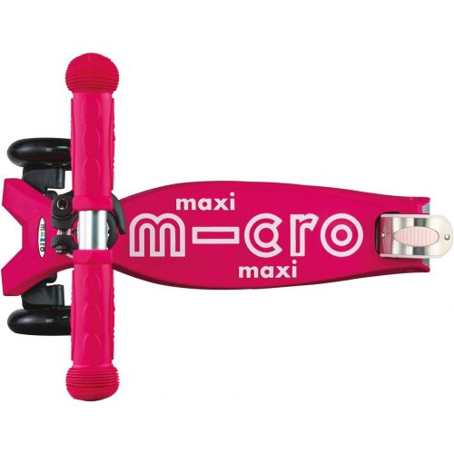  Micro Kickboard - Maxi Deluxe 3-Wheeled, Lean-to-Steer, Swiss-Designed Micro Scooter for Kids, Ages 5-12 - Pink