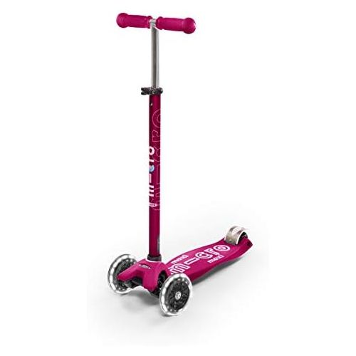  Micro Kickboard - Maxi Deluxe LED 3-Wheeled, Lean-to-Steer, Swiss-Designed Micro Scooter for Kids with LED Light-up Wheels, Ages 5-12