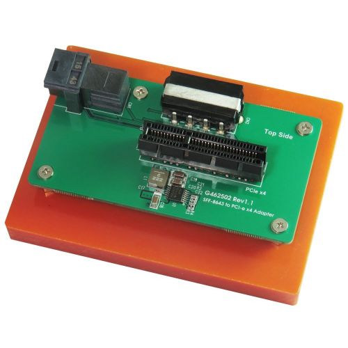  Micro SATA Cables Mini SAS HD SFF-8643 to PCI-e Gen 3 4 Lanes Slot Adapter with Open End Connector