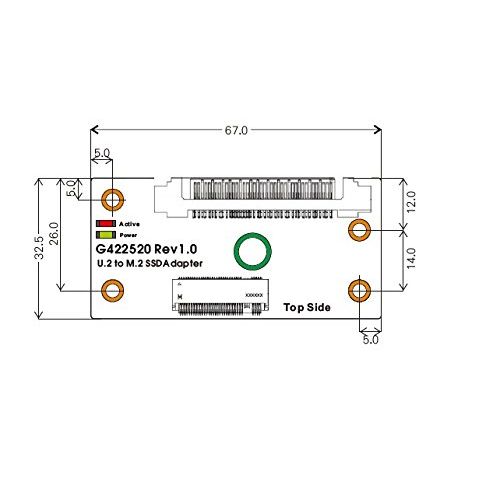  Micro SATA Cables U.2 SFF-8639 Male to M.2 NVME SSD Adapter