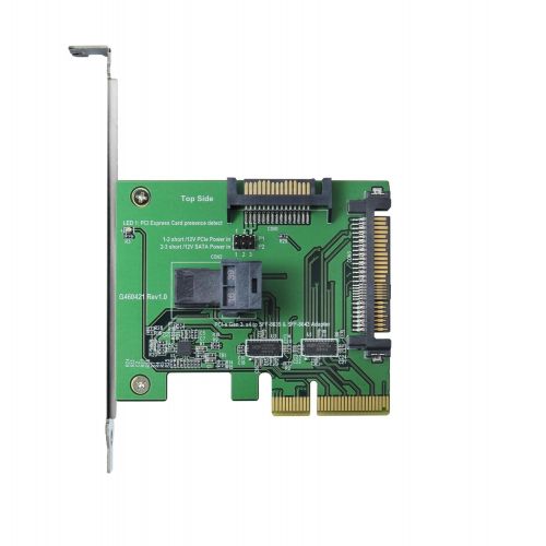  Micro SATA Cables PCIe X4 to U.2 SFF-8639 & Mini SAS HD Adapter with PCIe Bracket