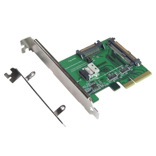  Micro SATA Cables PCIe Gen 34 Lanes to U.2 and Slimline SAS Adapter