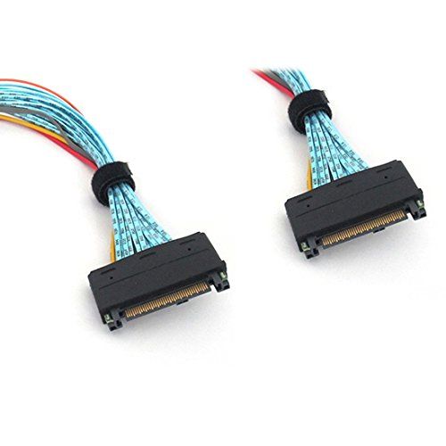  Micro SATA Cables SFF-8639 68 Pin U.2 Male to Male Cable -12 Inch