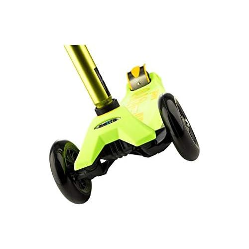  Micro Scooters Maxi Micro 3Rad Kick Scooter gelb T Bar Griff fuer Madchen Jungen Kinder