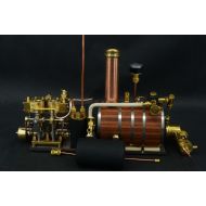Microcosm New Two-cylinder steam engine Live Steam with Steam Boiler With P5