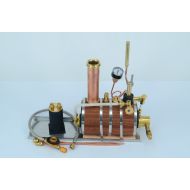 Microcosm Horizontal steam boiler model with Steam whistle For Marine Steam Engine