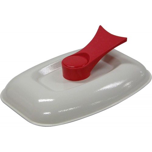  [아마존베스트]Microhearth Grill Pan for Microwave Cooking, Red