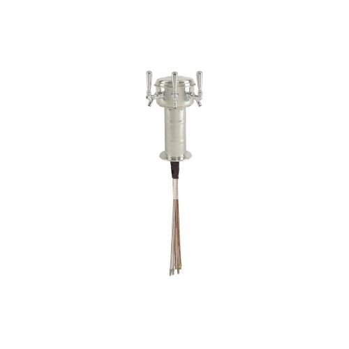  Micromatic MTM-3KR Mini Mushroom Tower - 3 Faucet Glycol Cooled - polished stainless steel