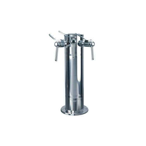  Micromatic DS-143-W 4" Column - 3 Faucet - polished stainless steel