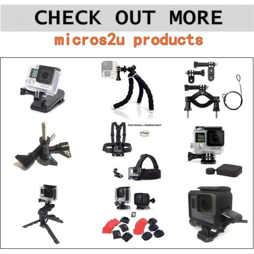  Micros2u micros2u Schwimmender Griff, verstellbar, schwimmender Griff, Handgriff-Halterung fuer Actionkamera GoPro Hero. Kleinigkeiten-Innenfach; texturierter Silikongriff fuer einfachen Halt