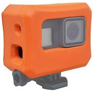 [아마존베스트]micros2u Orange Float Case Compatible with GoPro HERO 7, HERO 6, HERO 5 & HERO 2018 Ideal for use in water sports!