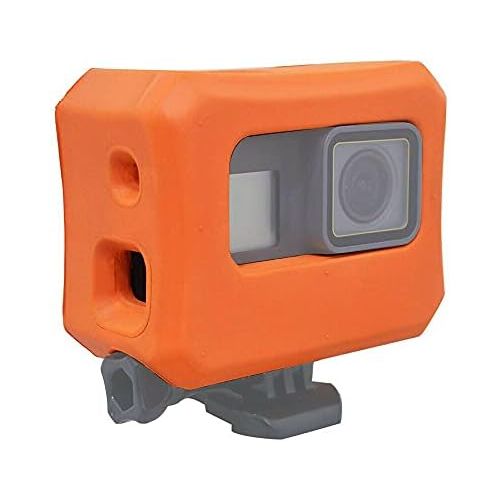  [아마존베스트]micros2u Orange Float Case Compatible with GoPro HERO 7, HERO 6, HERO 5 & HERO 2018 Ideal for use in water sports!