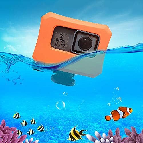  [아마존베스트]micros2u Orange Float Case Compatible with GoPro HERO 7, HERO 6, HERO 5 & HERO 2018 Ideal for use in water sports!