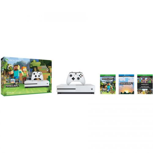  Microsoft Xbox One S 500GB Console with Minecraft (Xbox One)