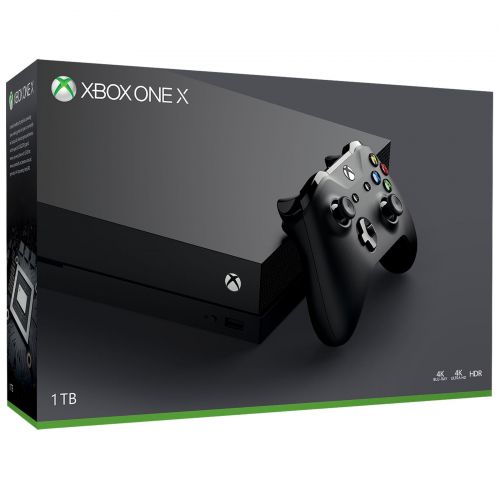  Microsoft Xbox One X 1TB Console, Black, CYV-00001