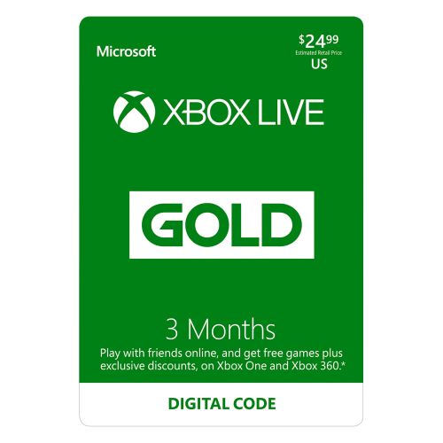  Microsoft 3 Month Xbox Live Gold Membership (Email Delivery)