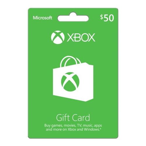  Microsoft Xbox Live Card $50