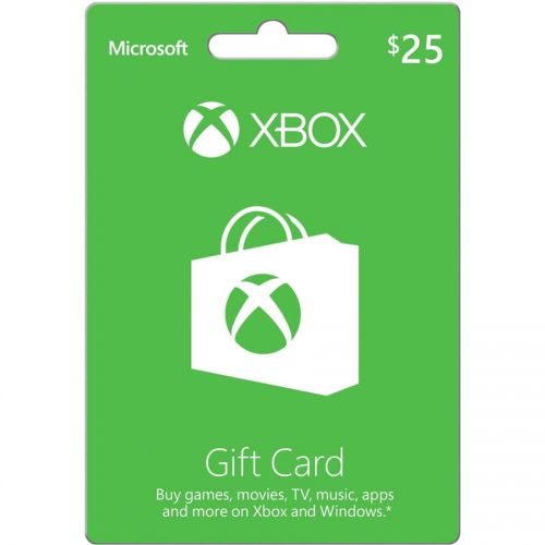  Microsoft Xbox Gift Card $25