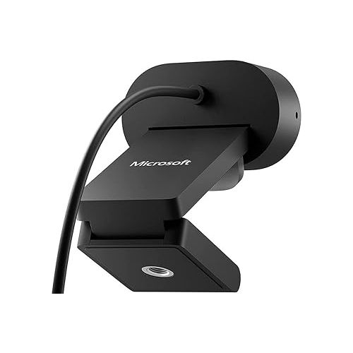  Microsoft Modern Webcam with Built-in Noise Cancelling Microphone, Integrated Privacy Shutter, Video with HDR, Auto-Focus, Light Correction, USB Connectivity, Certified for Teams/Zoom