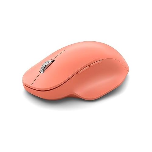  Microsoft Bluetooth Ergonomic Mouse - Peach - with comfortable Ergonomic design, thumb rest, up to 15months battery life. Works with Bluetooth enabled PCs/Laptops Windows/Mac/Chrome computers