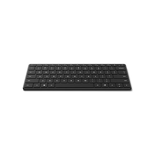  Microsoft Designer Compact Keyboard - Matte Black. Standalone Wireless Bluetooth Keyboard. Compatible with Bluetooth Enabled PCs/Mac