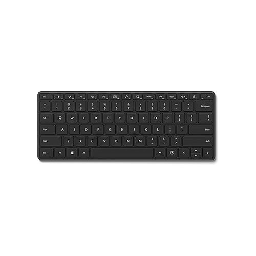  Microsoft Designer Compact Keyboard - Matte Black. Standalone Wireless Bluetooth Keyboard. Compatible with Bluetooth Enabled PCs/Mac