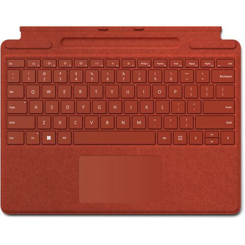  Microsoft Surface Pro Signature Keyboard Cover with Slim Pen 2 (Poppy Red)