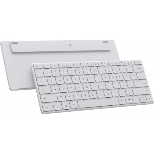  Microsoft Designer Compact Keyboard - Glacier. Standalone Wireless Bluetooth Keyboard. Compatible with Bluetooth Enabled PCs/Mac