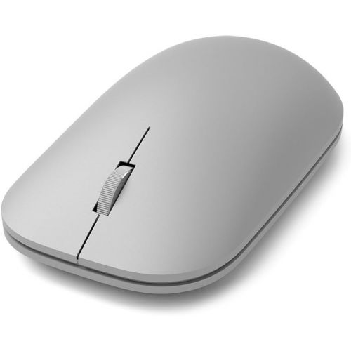  Microsoft Modern Mouse, Silver. Comfortable Right/Left Hand Use Design with Metal Scroll Wheel, Wireless, Bluetooth for PC/Laptop/Desktop, Works with Mac/Windows 8/10/11 Computers