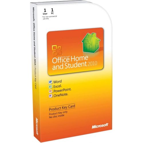  Microsoft Office 2010 Home and Student Product Key Card - Medialess