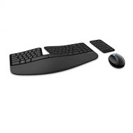 Microsoft Sculpt Ergonomic Wireless Desktop Keyboard and Wireless Mouse (L5V-00001) (with Mouse)