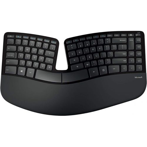  Microsoft Sculpt Ergonomic Wireless Desktop Keyboard and Wireless Mouse (L5V-00001) (with Mouse)