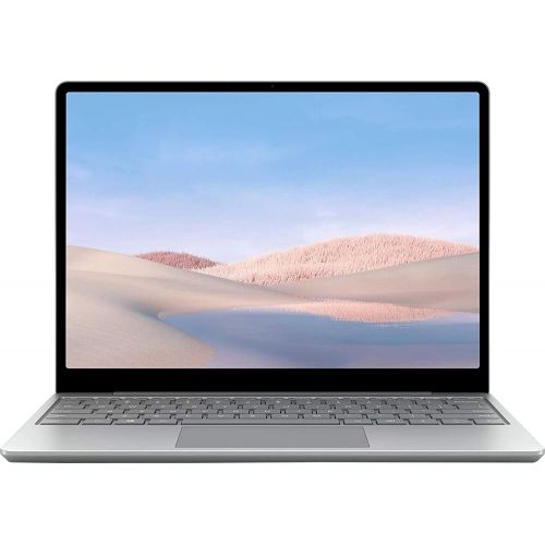  Microsoft Surface Laptop Go 12.4 Intel i5-1035G1 8GB/256GB Touchscreen, Platinum Bundle w/Elite Suite Software (Office Suite Pro, Photo Editor, PDF Editor, PCmover Pro) + 1 YR CPS